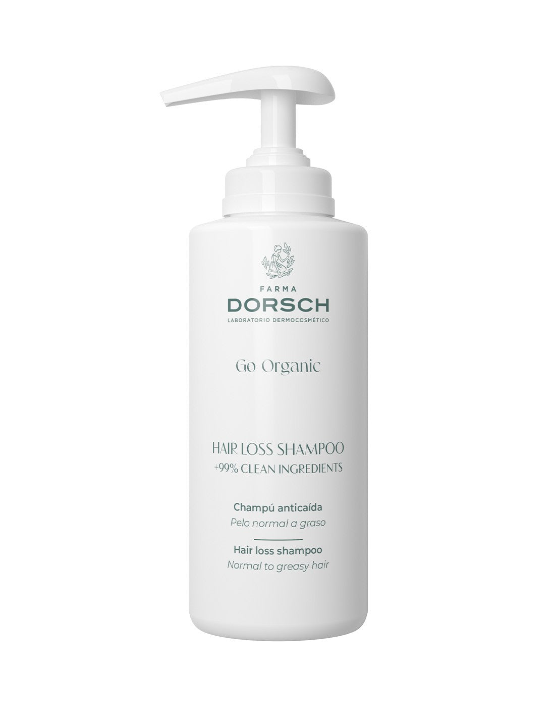 Farma Dorsch Go Organic Champú anticaída pelo normal-graso 500 ml