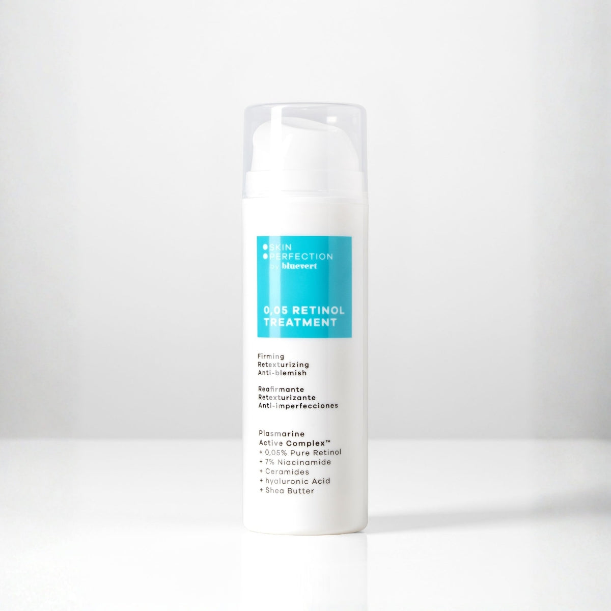 Bluevert 0,05% Retinol Treatment, reafirma y mejora la textura sin sensación grasa