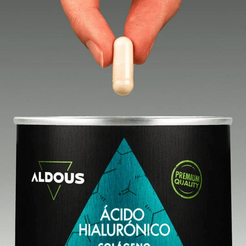 Aldous Bio Ácido Hialurónico con Colágeno y Biotina, mantiene la piel, el cabello y las uñas