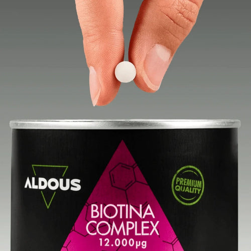 Aldous Bio Biotina con Zinc, Selenio y Vitaminas, mantiene el cabello, las uñas y la piel