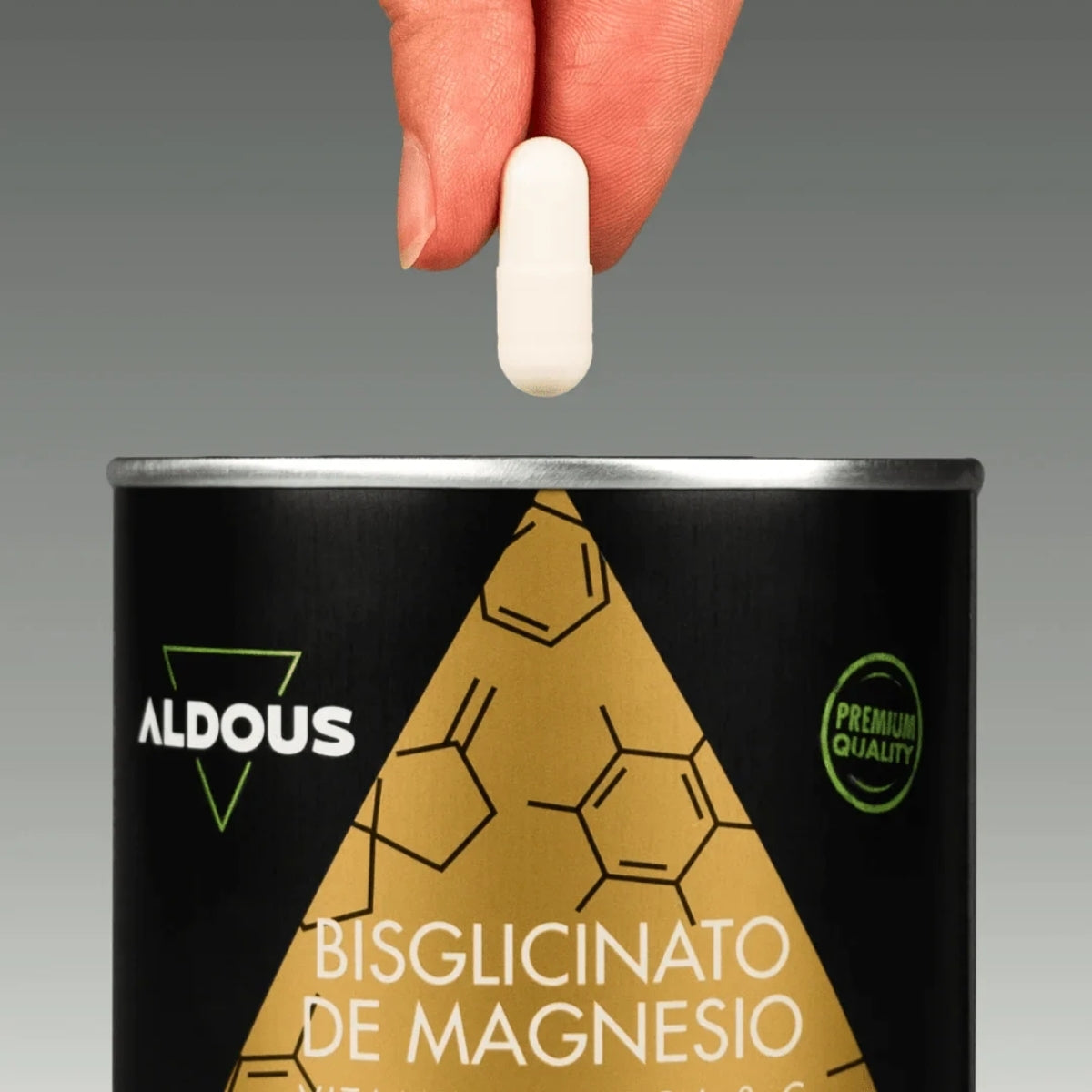 Aldous Bio Bisglicinato de Magnesio con Vitaminas, apoya la función muscular y nerviosa