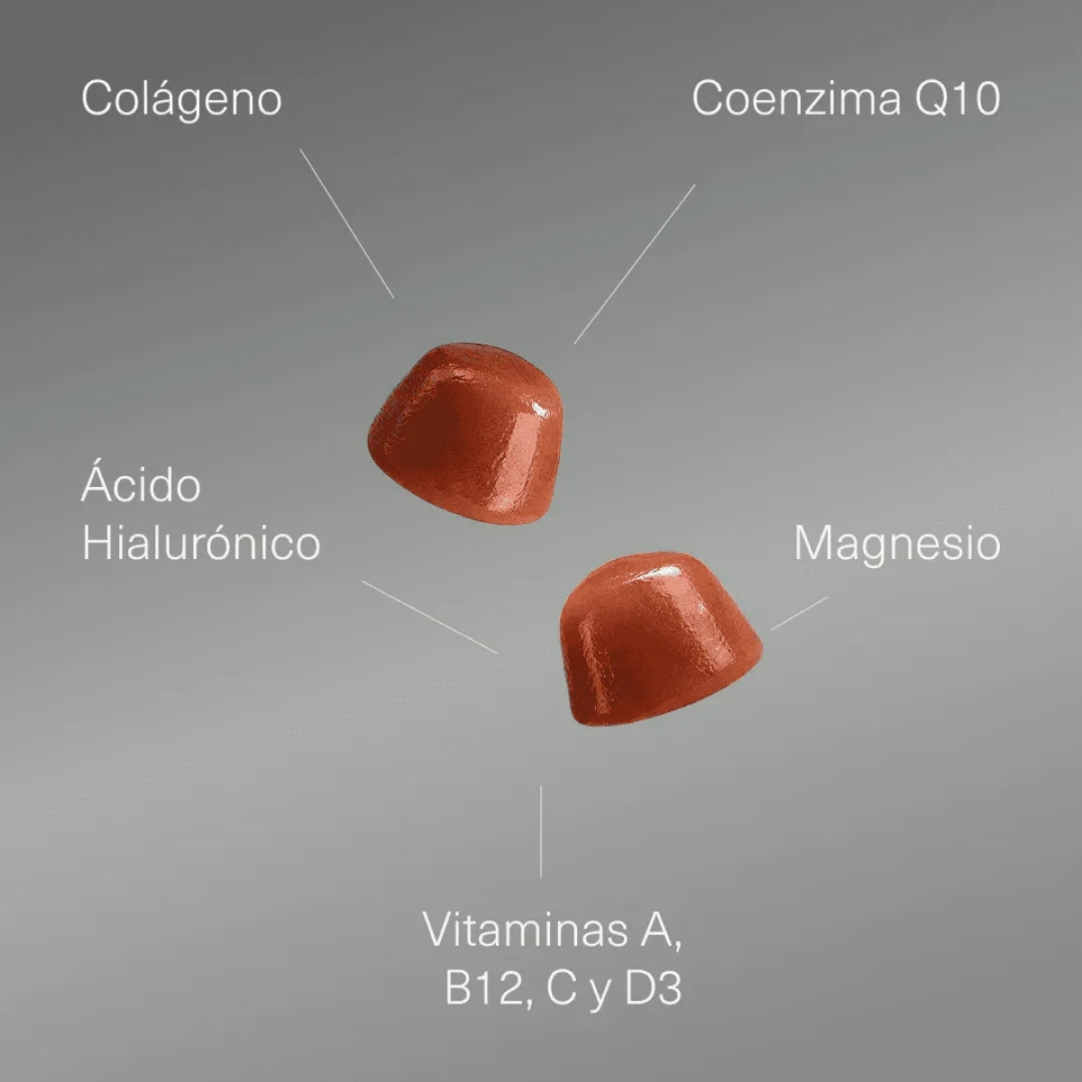 Aldous Bio Colágeno Hidrolizado con Ácido Hialurónico, gominolas sabor frambuesa