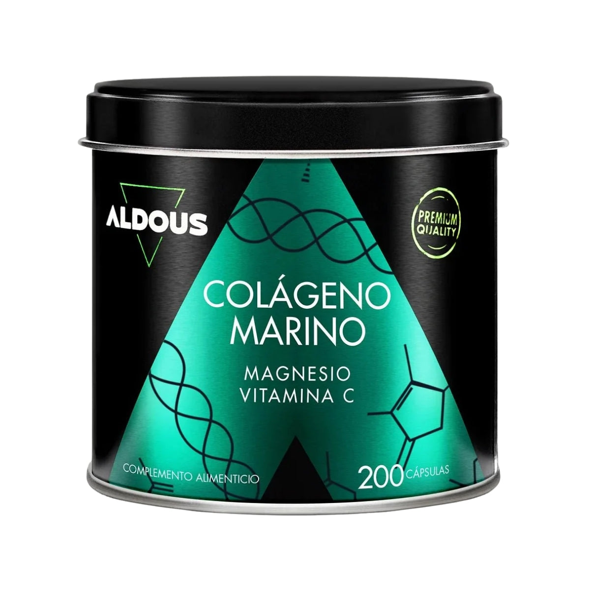 Aldous Bio Colágeno Marino Hidrolizado con Magnesio, complemento alimenticio 200 cápsulas
