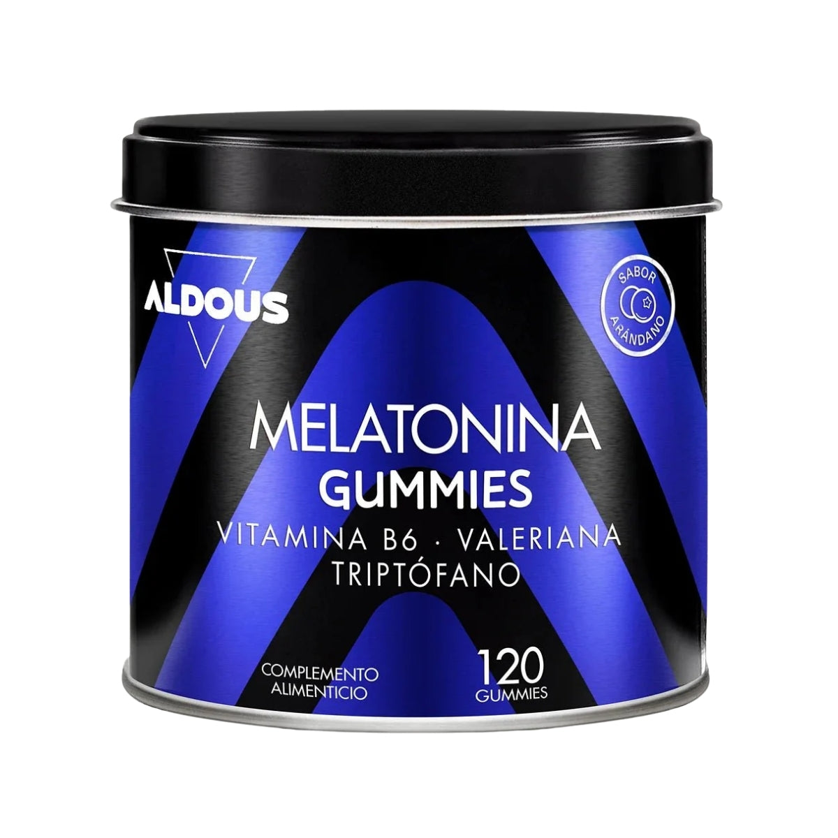 Aldous Bio Melatonina con Valeriana y Triptófano, complemento alimenticio 120 gominolas