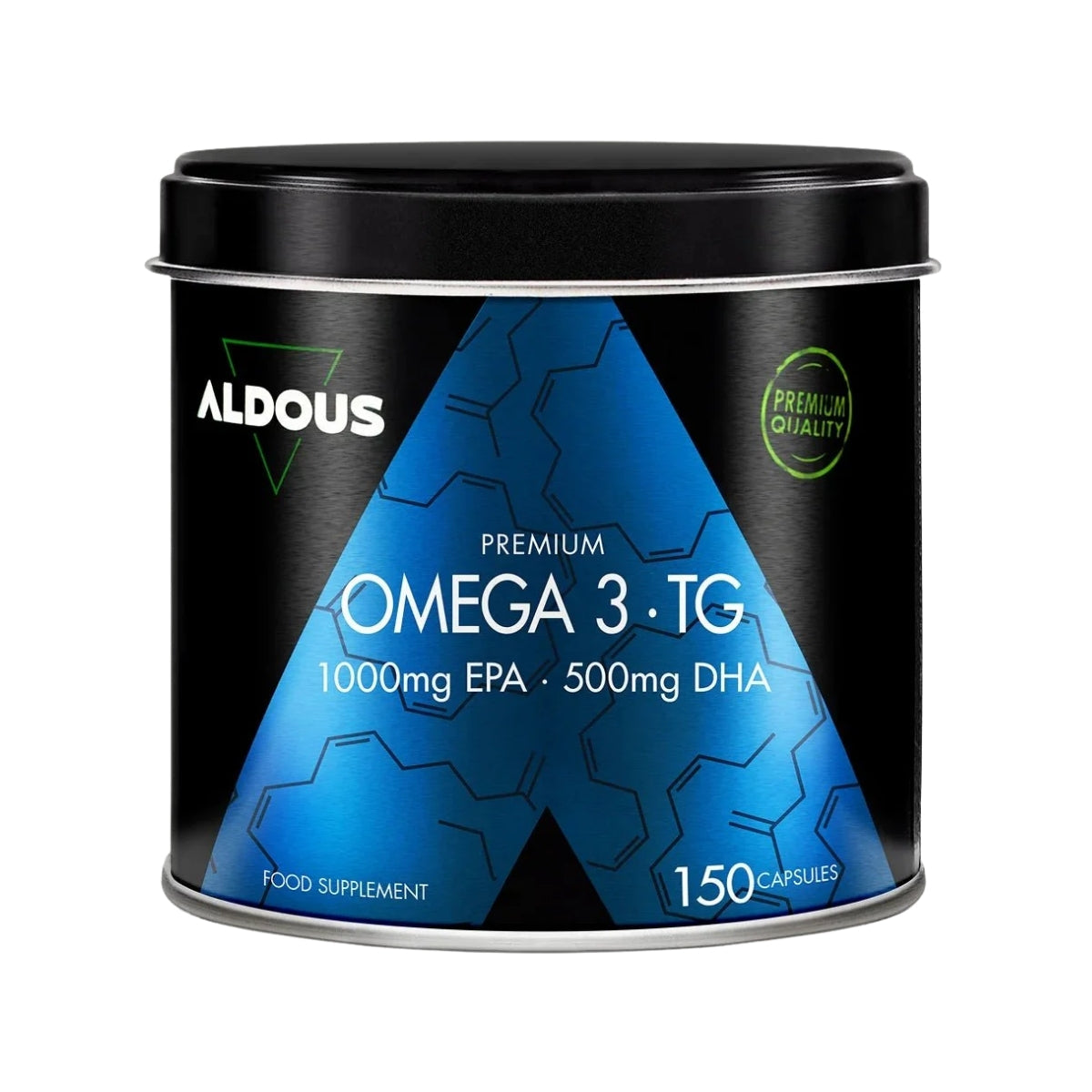 Aldous Bio Omega 3 Premium, omega 3 marino EPA y DHA 150 cápsulas