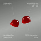 Aldous Bio Probióticos con Vitaminas, con vitaminas B3, B5, B6 y C