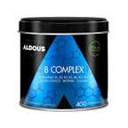 Aldous Bio Vitamina B Complex con Vitamina C, complejo vitamínico 400 comprimidos