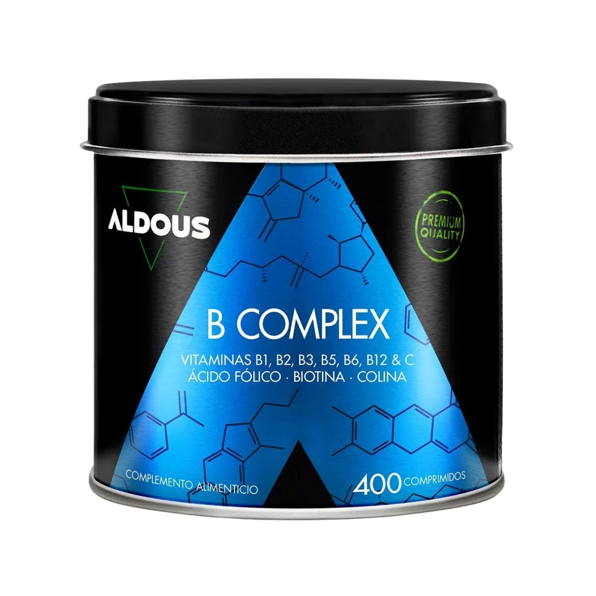 Aldous Bio Vitamina B Complex con Vitamina C, complejo vitamínico 400 comprimidos