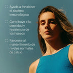 Aldous Bio Vitamina D3 + K2, la D3 facilita la absorción intestinal de calcio
