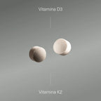Aldous Bio Vitamina D3 + K2, la K2 dirige el calcio hacia los huesos y los dientes