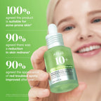 Anua Azelaic Acid 10 Hyaluron Redness Soothing Serum, textura fluida de rápida absorción