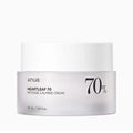 Anua Heartleaf 70+ Ceramide Intense Calming Cream, crema facial función barrera 50 ml