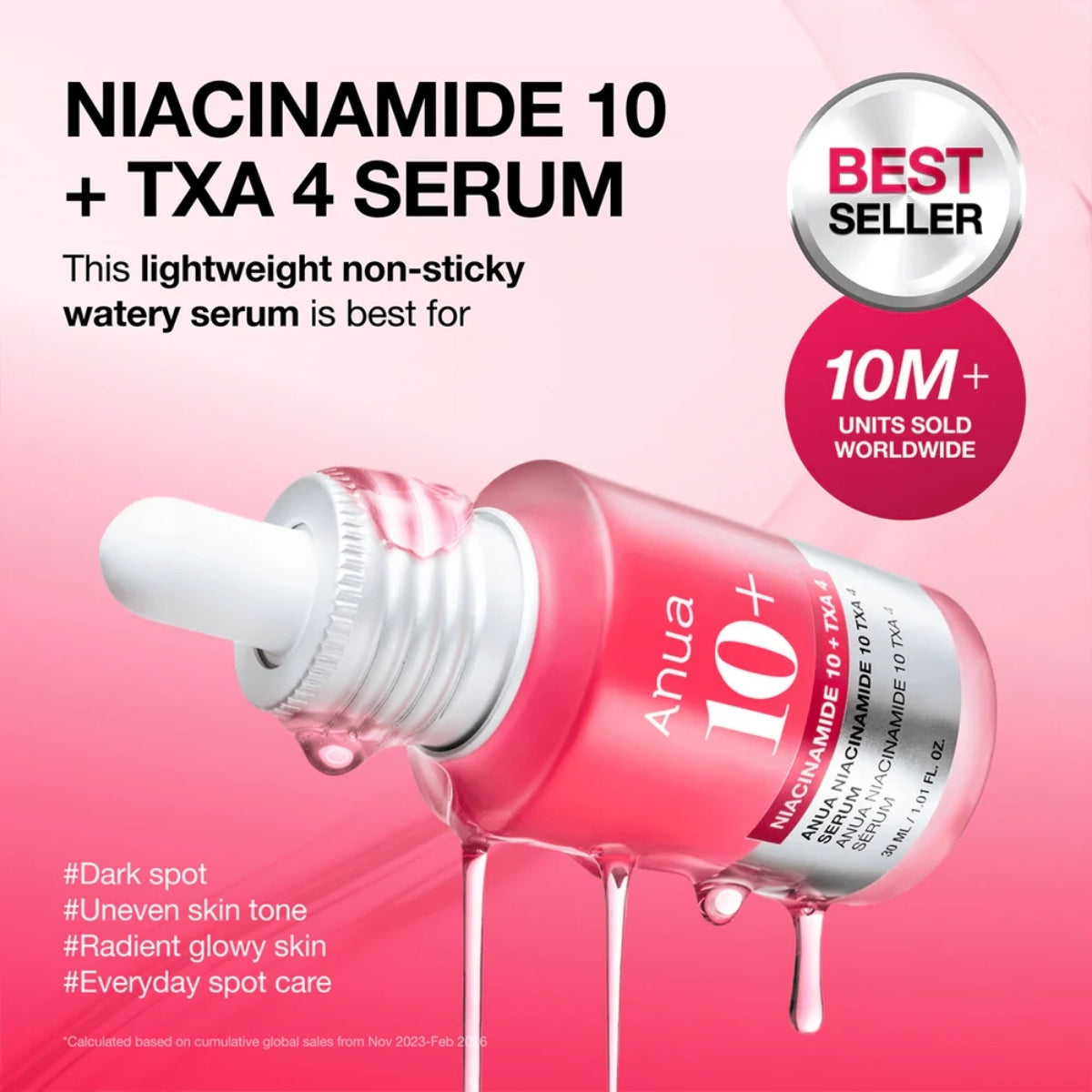 Anua Niacinamide 10% + TXA 4% Serum 30 ml con niacinamida al 10%