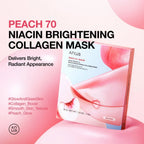 Anua Peach 70 Niacin Brightening Collagen Mask con 70% de agua de melocotón