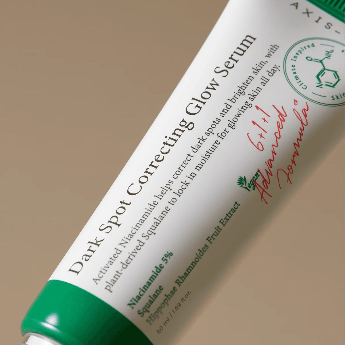 Axis-Y Dark Spot Correcting Glow Serum, corrige manchas oscuras y desigualdades del tono