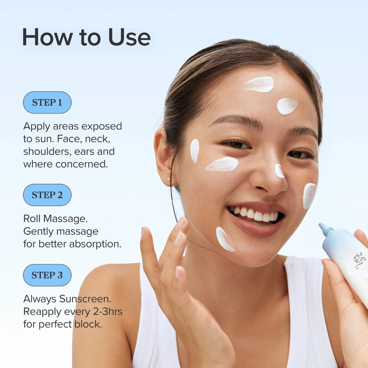 Beauty of Joseon Relief Sun Aqua-fresh SPF50 Rice + B5, fórmula fluida y acuosa de uso diario