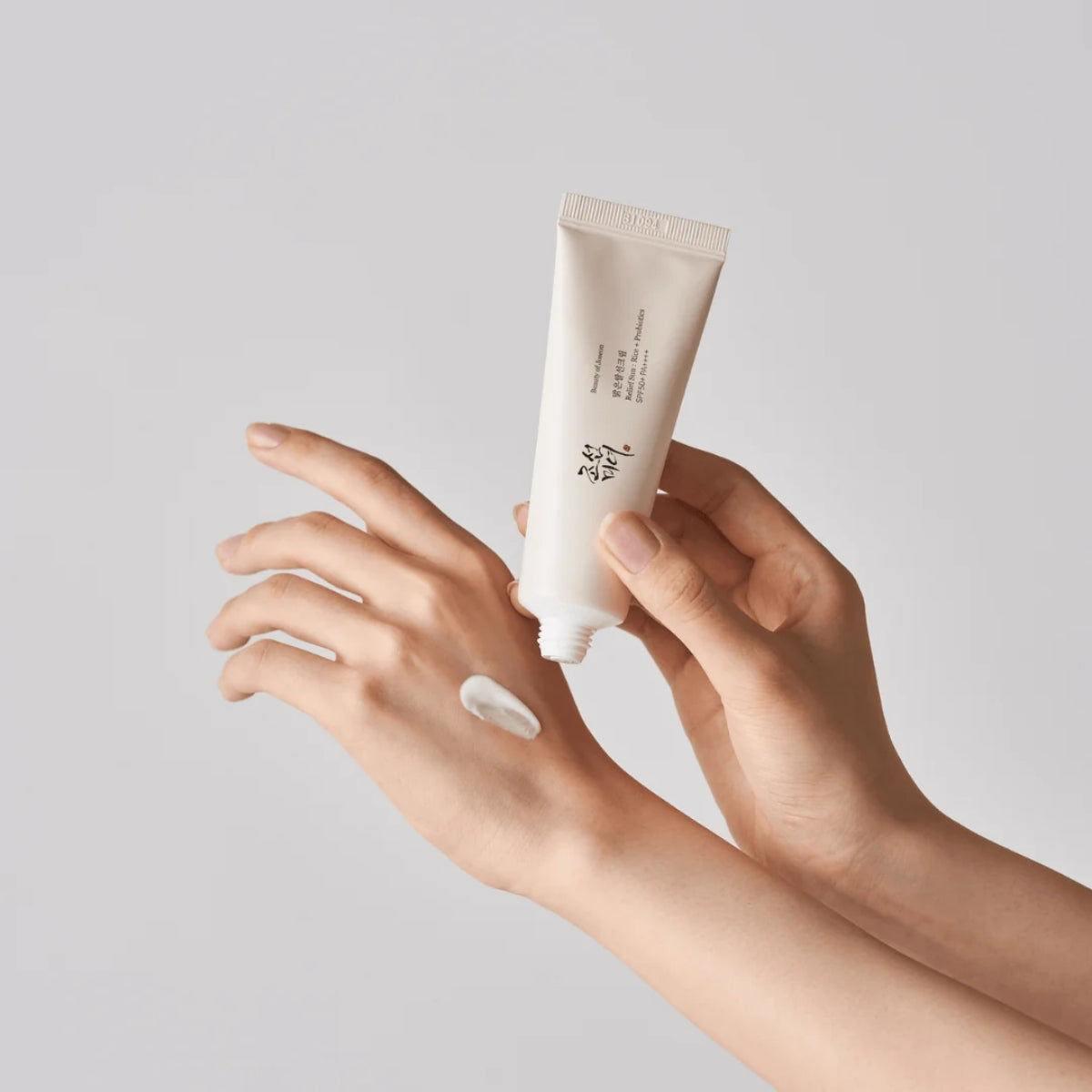 Beauty of Joseon Relief Sun Rice Probiotics, textura ligera sin residuo blanco ni pegajosidad