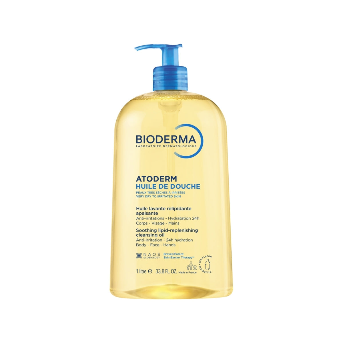 Bioderma Atoderm Aceite de Ducha, aceite de baño corporal 1 L