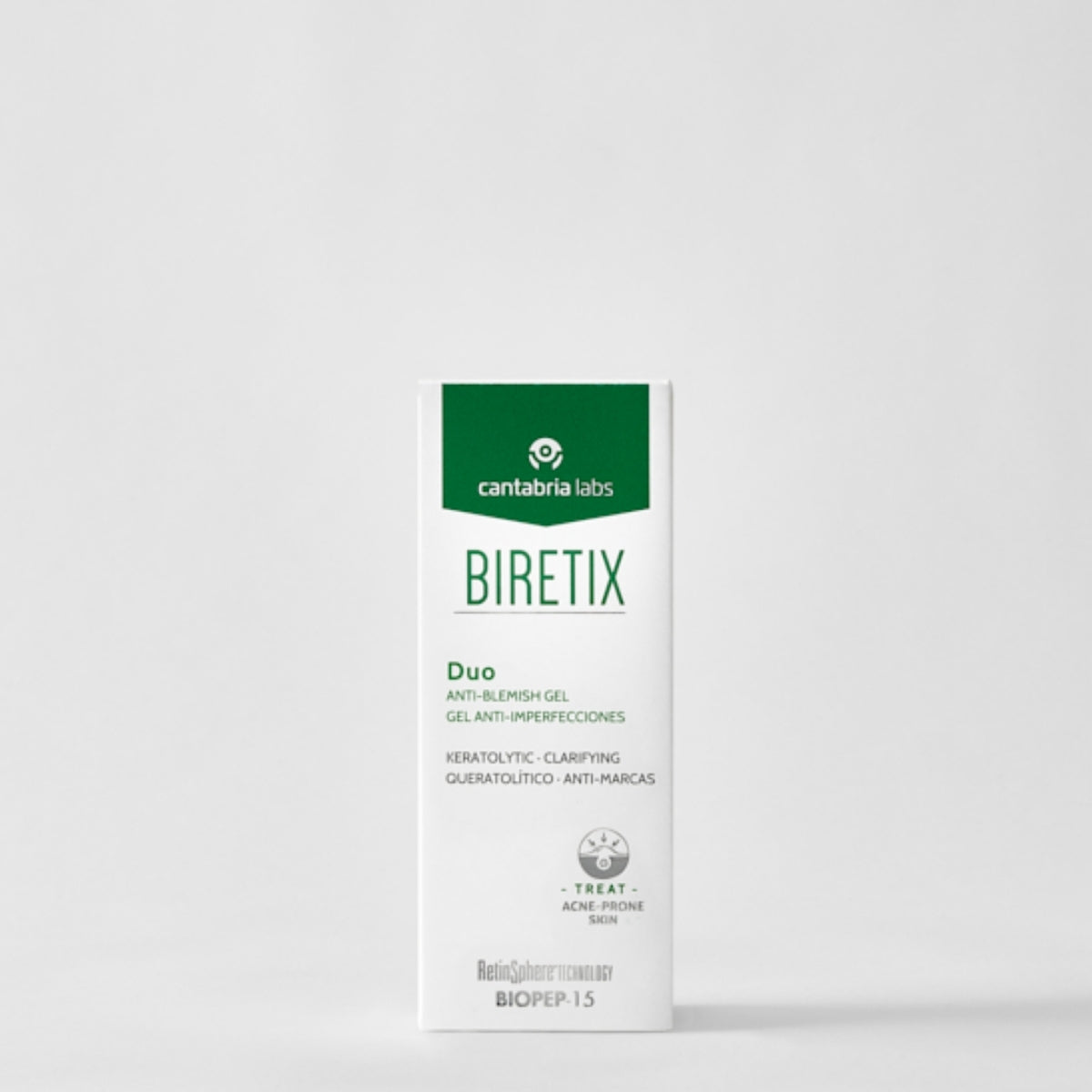 Biretix Duo Gel Anti-Imperfecciones, apto para las pieles sensibles con tendencia acneica