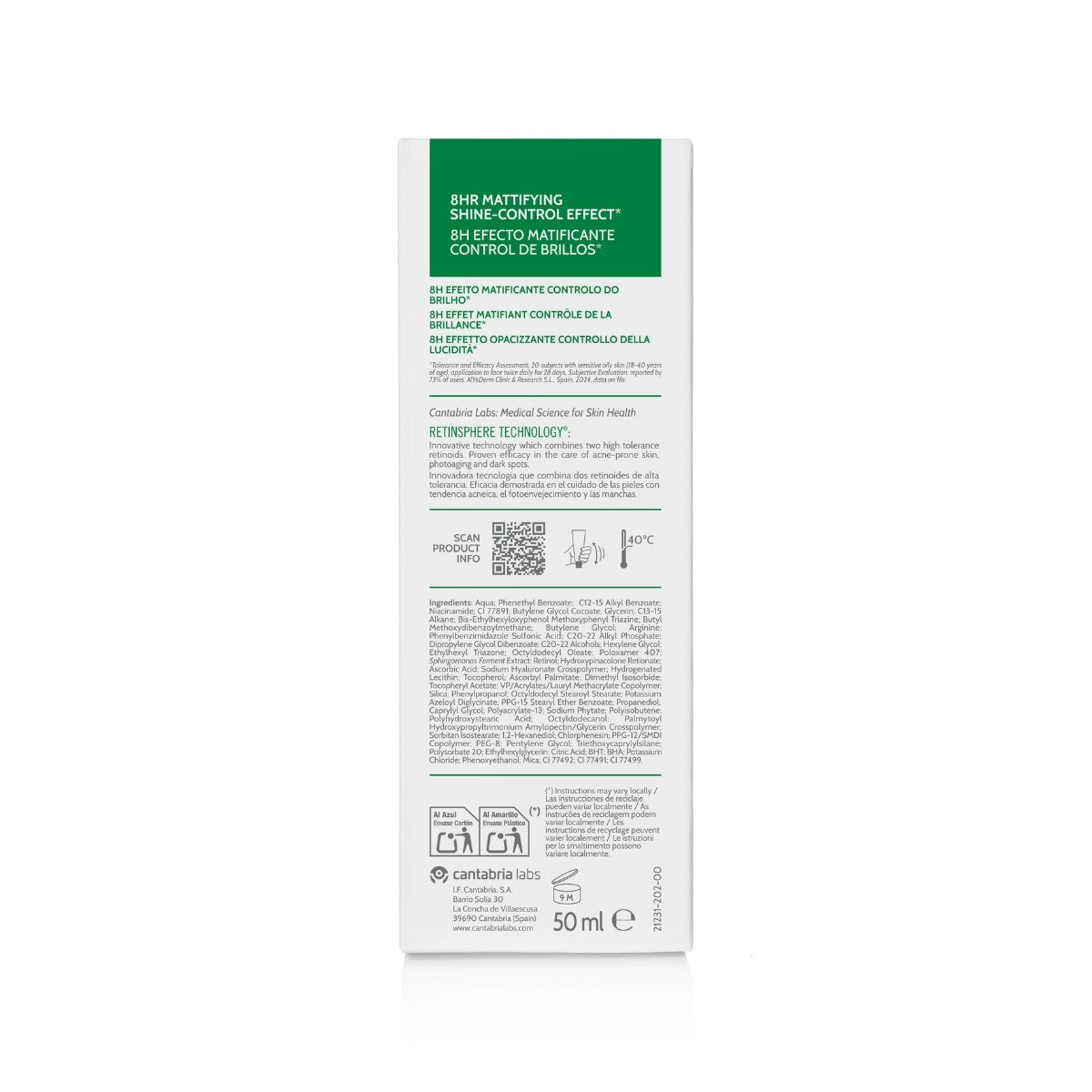 Hydramat Color SPF 30 50 ml