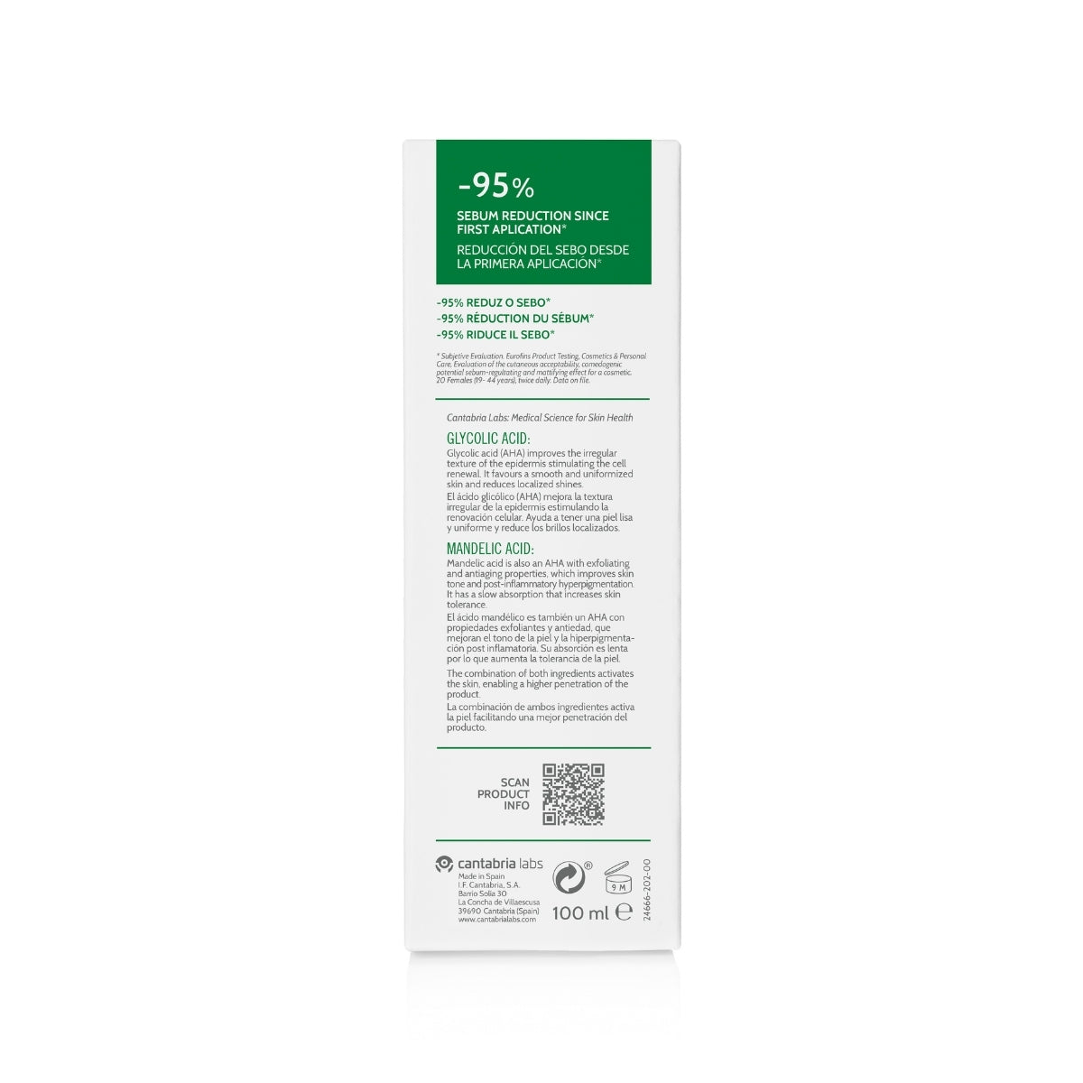 Oil Control Solution · Tónico retexturizante 100 ml