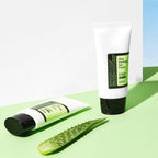 COSRX Aloe Soothing Sun Cream SPF50+ con extracto de hoja de aloe arborescens
