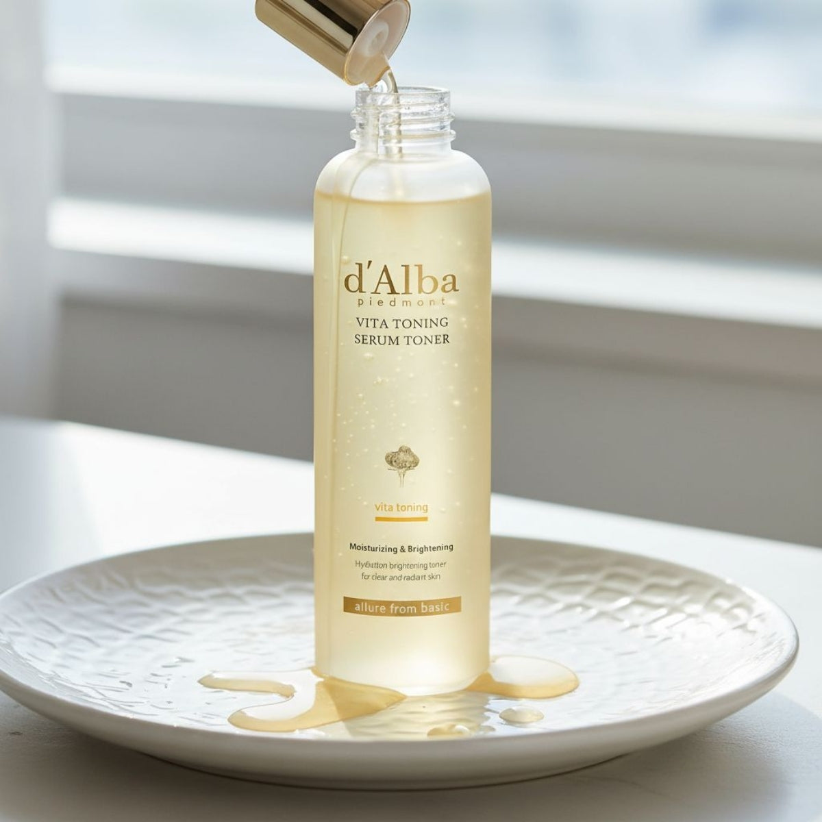 d'Alba White Truffle Aromatic Spray Serum, primer paso de la rutina tras la limpieza