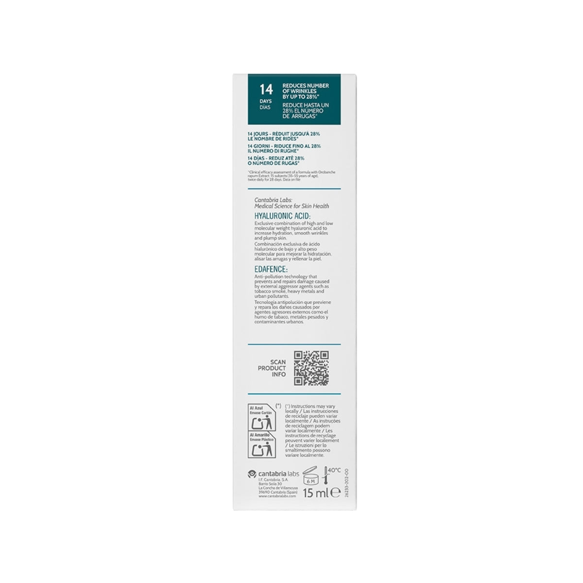 Age Barrier Hyaluboost · Contorno de ojos 15 ml