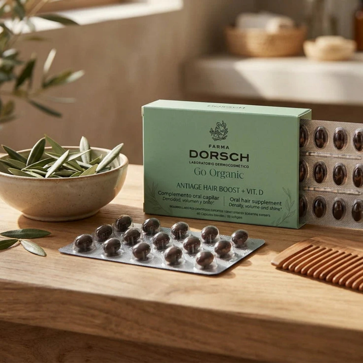 Farma Dorsch Antiage Hair Boost, aporta nutrientes clave para la síntesis de queratina