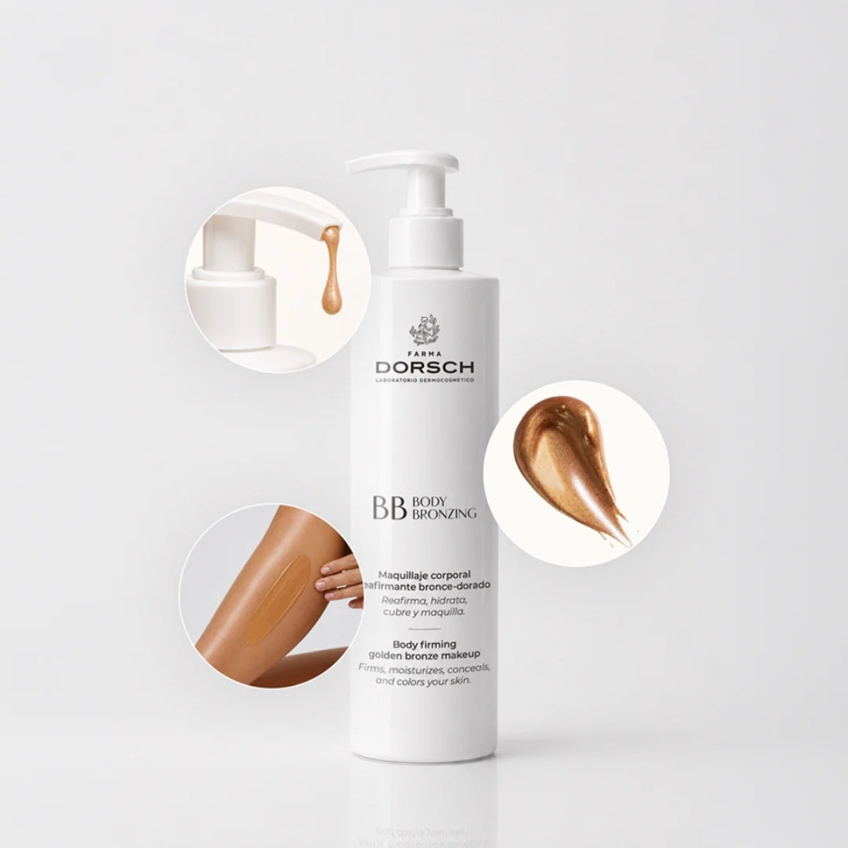 Farma Dorsch Body Bronzing 200 ml, cubre venitas, manchas y arañas vasculares