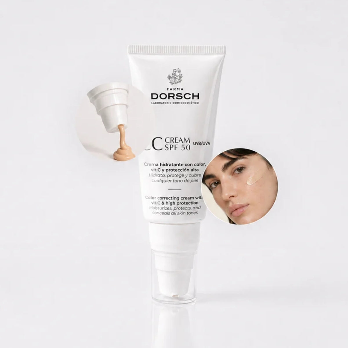 Farma Dorsch CC Cream SPF 50, cobertura ligera de larga duración