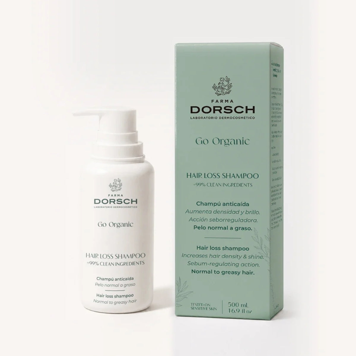 Farma Dorsch Champú Anticaída con Vitaminas, compatible con queratina y método curly