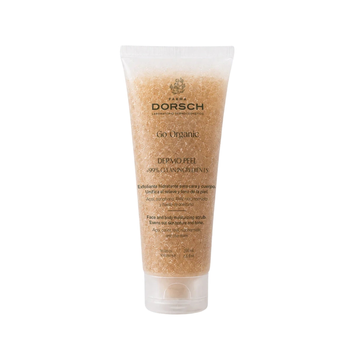 Farma Dorsch Dermo Peel, exfoliante hidratante facial y corporal 200 ml