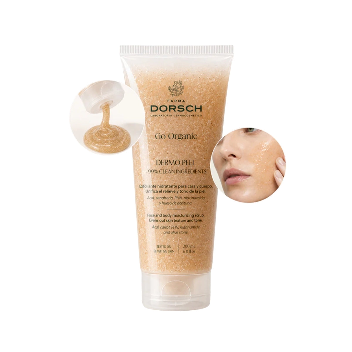 Farma Dorsch Dermo Peel 200 ml, microexfoliación física con cuidado calmante