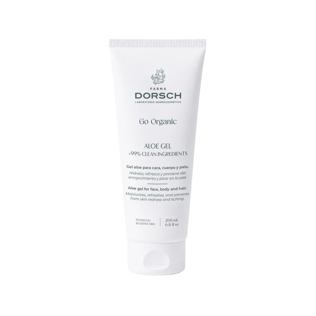 Farma Dorsch Gel de Aloe Vera Orgánico, gel corporal 200 ml