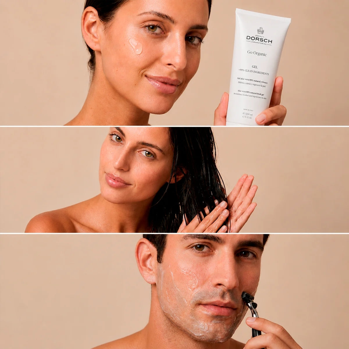 Farma Dorsch Gel de Aloe Vera Orgánico, efecto calmante tras el sol o la depilación