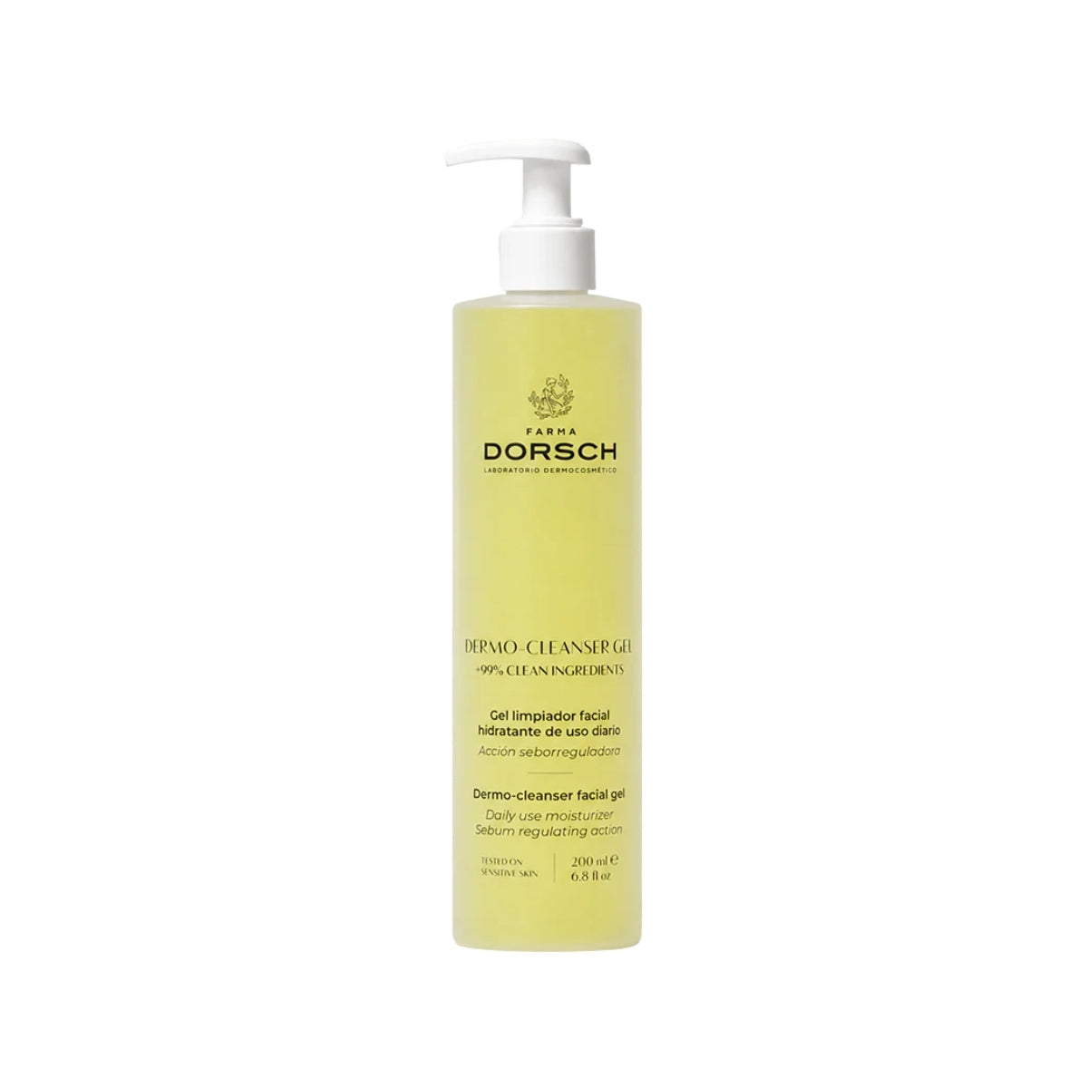 Farma Dorsch Gel Limpiador, gel limpiador facial para piel grasa y acneica 200 ml