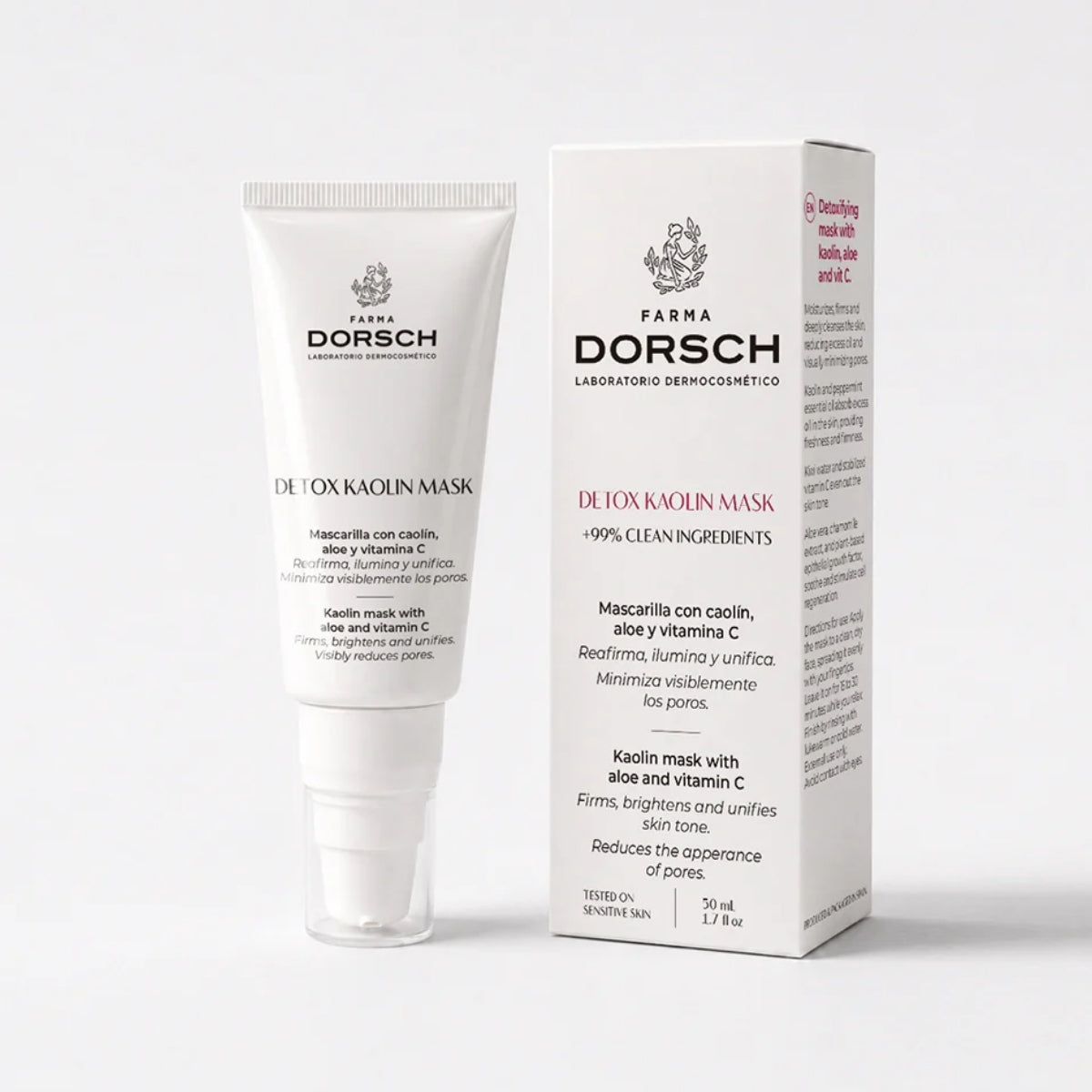 Farma Dorsch Mascarilla Detox Kaolin, 99% de ingredientes de origen natural
