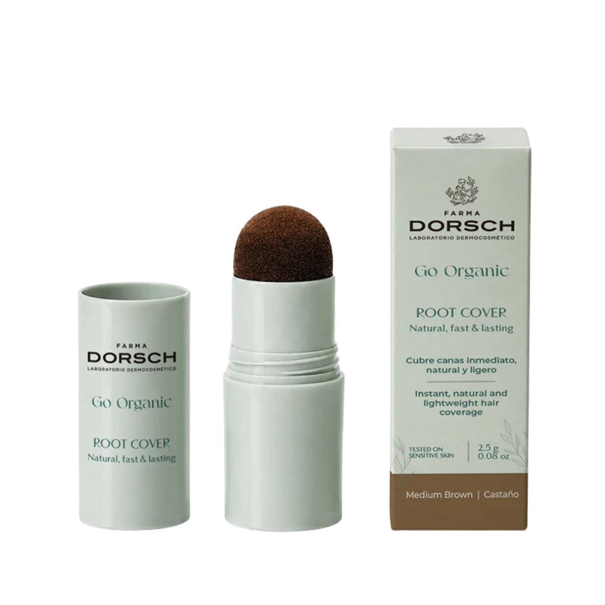 Farma Dorsch Root Cover tono Castaño, cubre canas 10 g