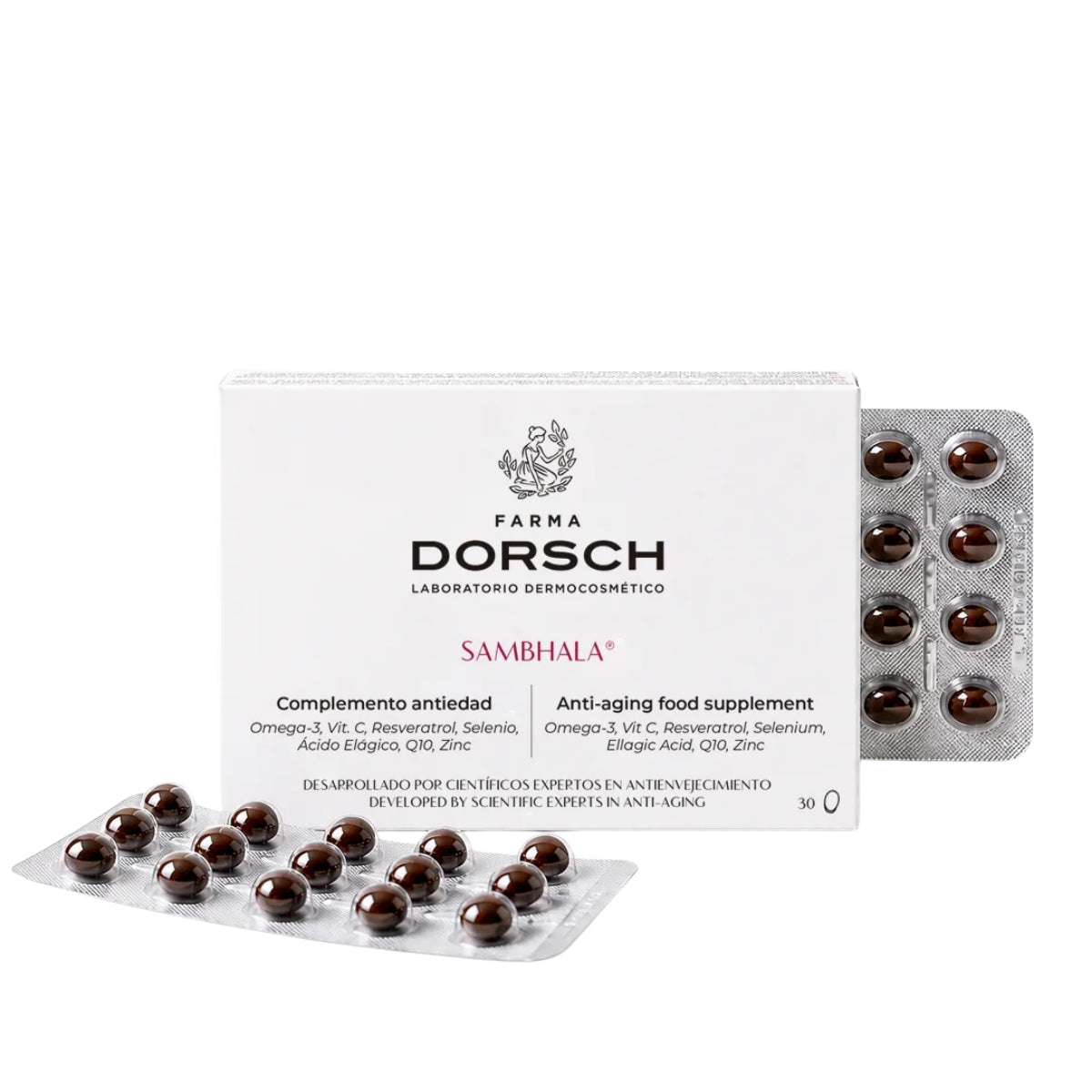 Farma Dorsch Sambhala, suplemento antiedad 30 cápsulas
