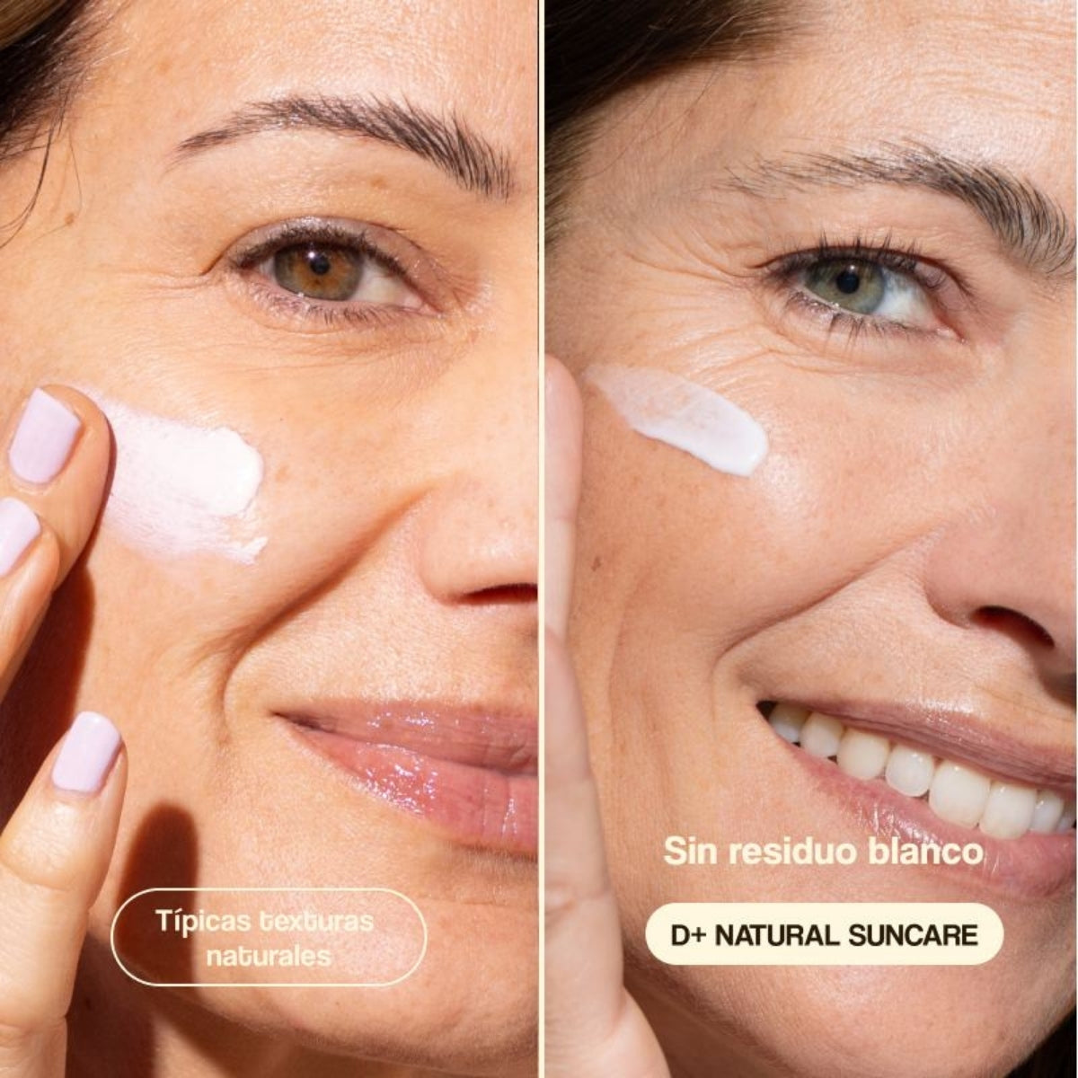 Freshly Cosmetics D+ Natural Suncare Age-Repair SPF 50, protege frente a UVB, UVA, luz visible e IR-A