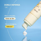 Freshly Cosmetics D+ Natural Suncare Mineral Fluid SPF 50, textura fluida sin residuo blanco
