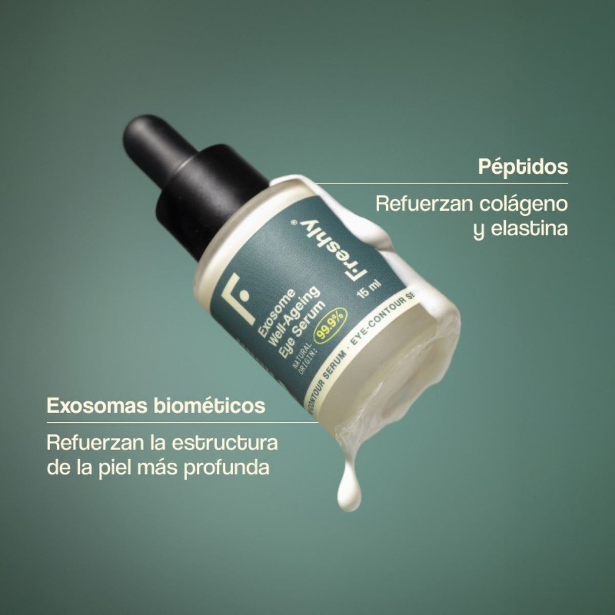 Freshly Cosmetics Exosome Well-Ageing Eye Serum, textura ligera y sin perfume