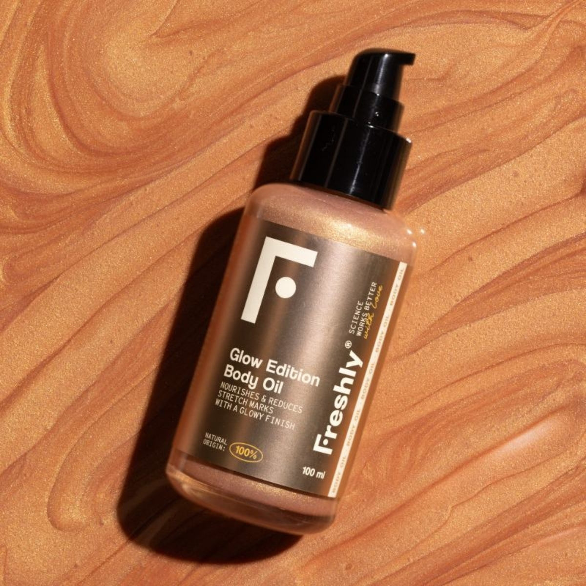Freshly Cosmetics Glow Edition Body Oil, micas minerales libres de microplásticos
