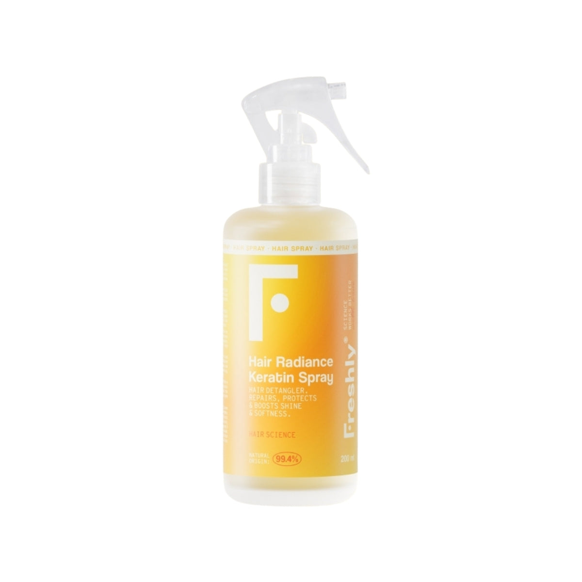 Freshly Cosmetics Hair Radiance Keratin Spray, spray capilar sin aclarado 200 ml