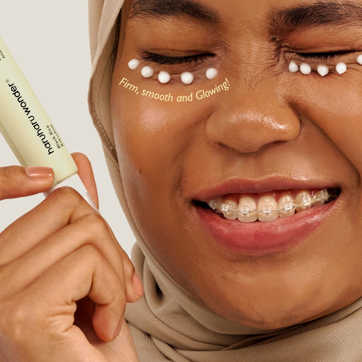 HaruHaru Wonder Black Rice Bakuchiol Eye Cream con niacinamida y extracto de arroz negro