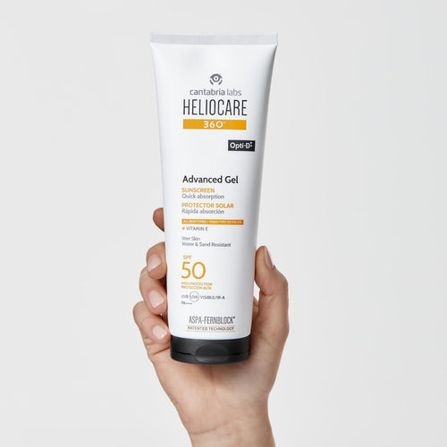 Heliocare 360° Advanced Gel SPF50 con tecnología ASPA-Fernblock+