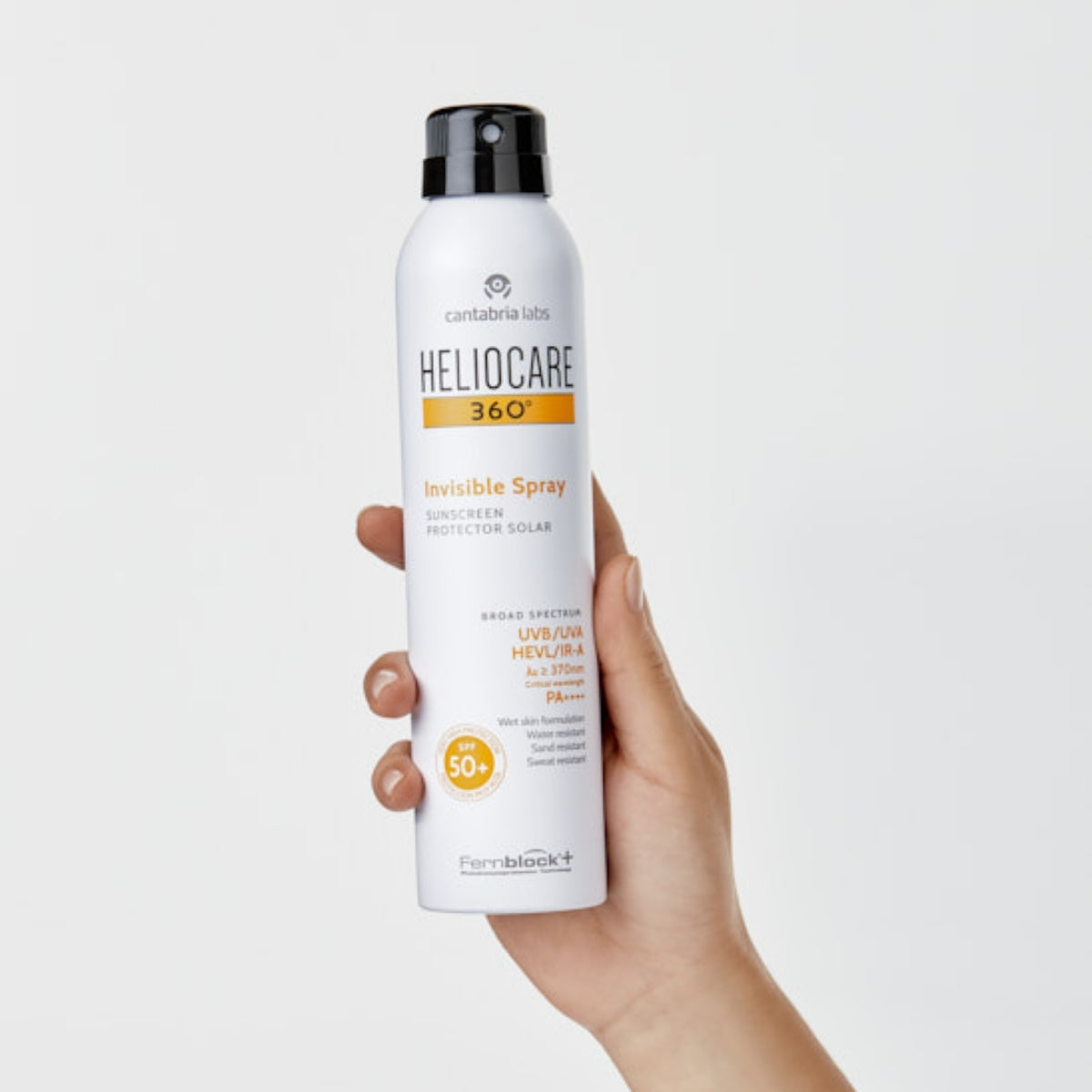 Heliocare 360º Invisible Spray SPF50+ con Fernblock+ y protección de amplio espectro