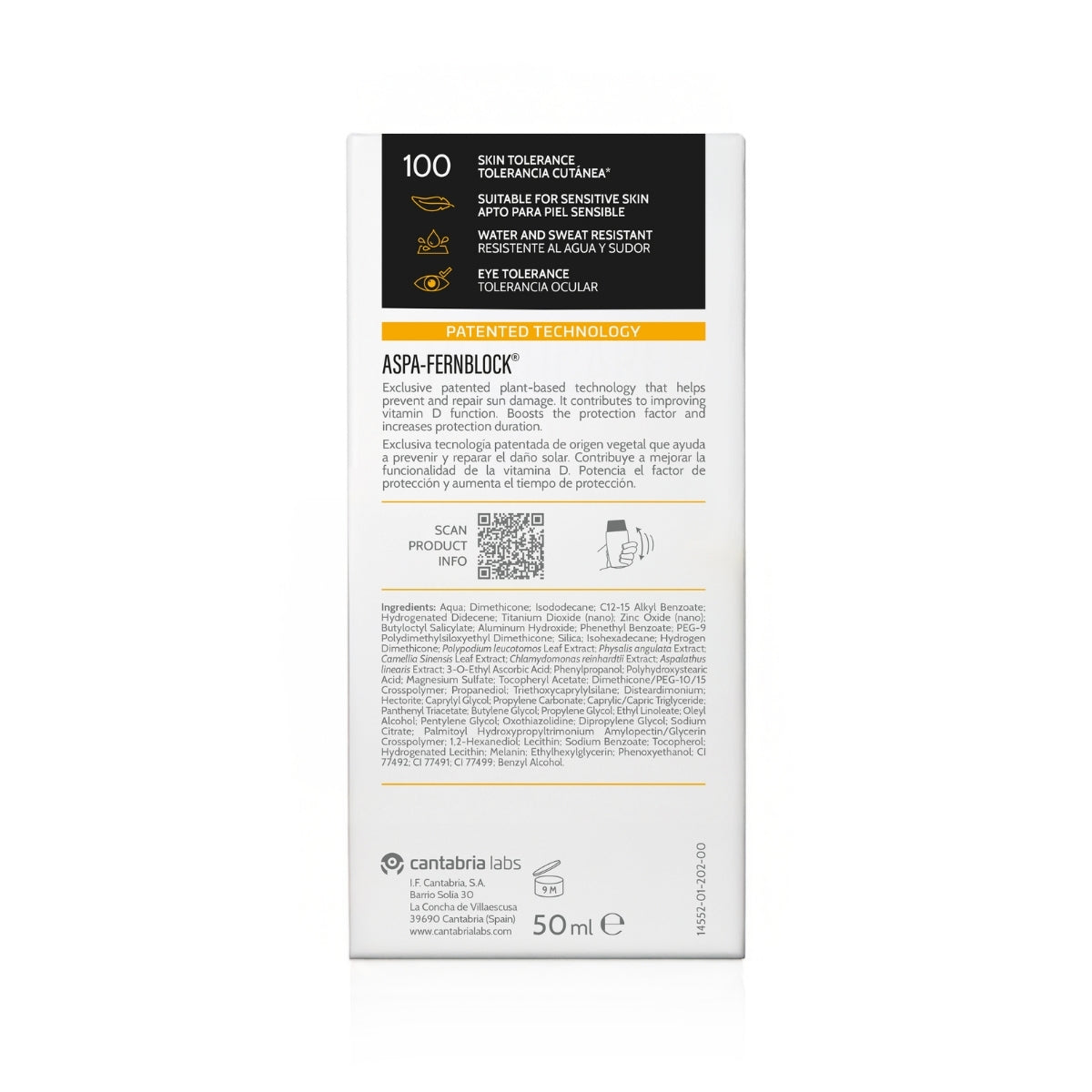 360° Mineral Tolerance Fluid SPF 50 50 ml