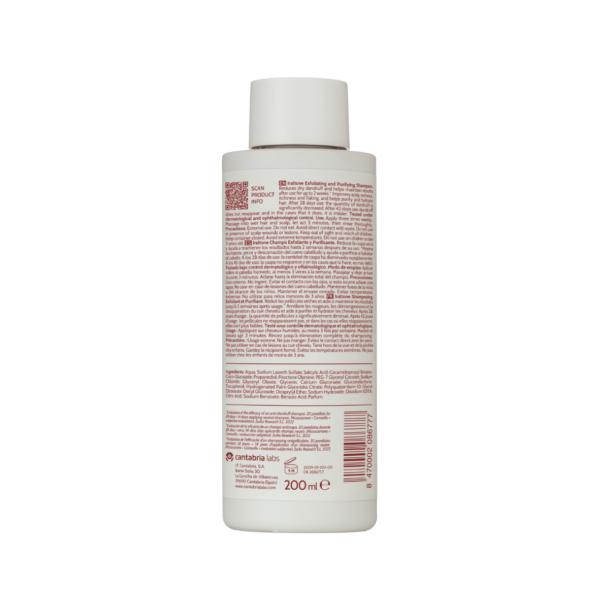 Champú exfoliante 200 ml